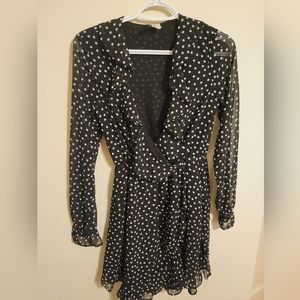 Black polka dress